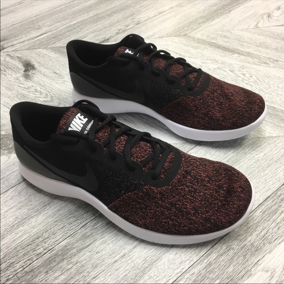 Nike | Flex Contact Black Red Team Sneakers NIB - Picture 2 of 7